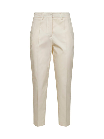 Vanilla Stretch Cotton Chino Trousers