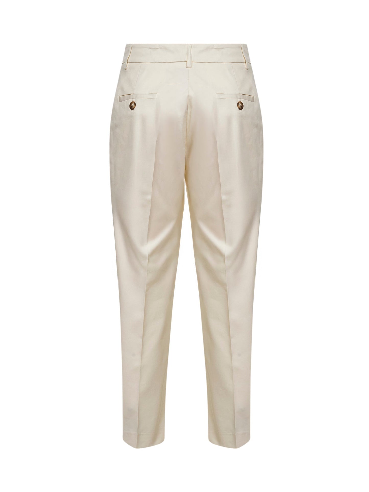 Vanilla Stretch Cotton Chino Trousers