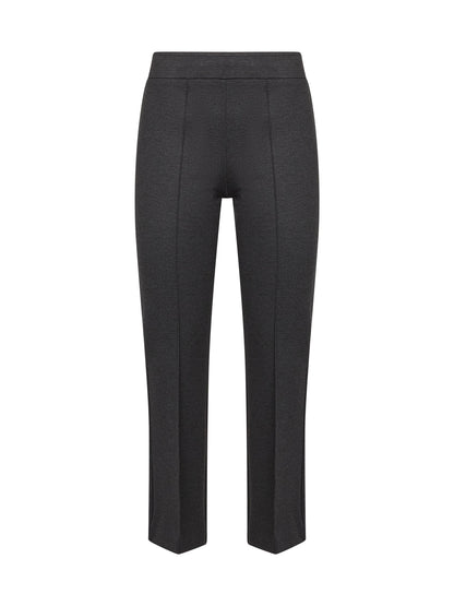 Anthracite Stretch Jersey Trumpet Trousers