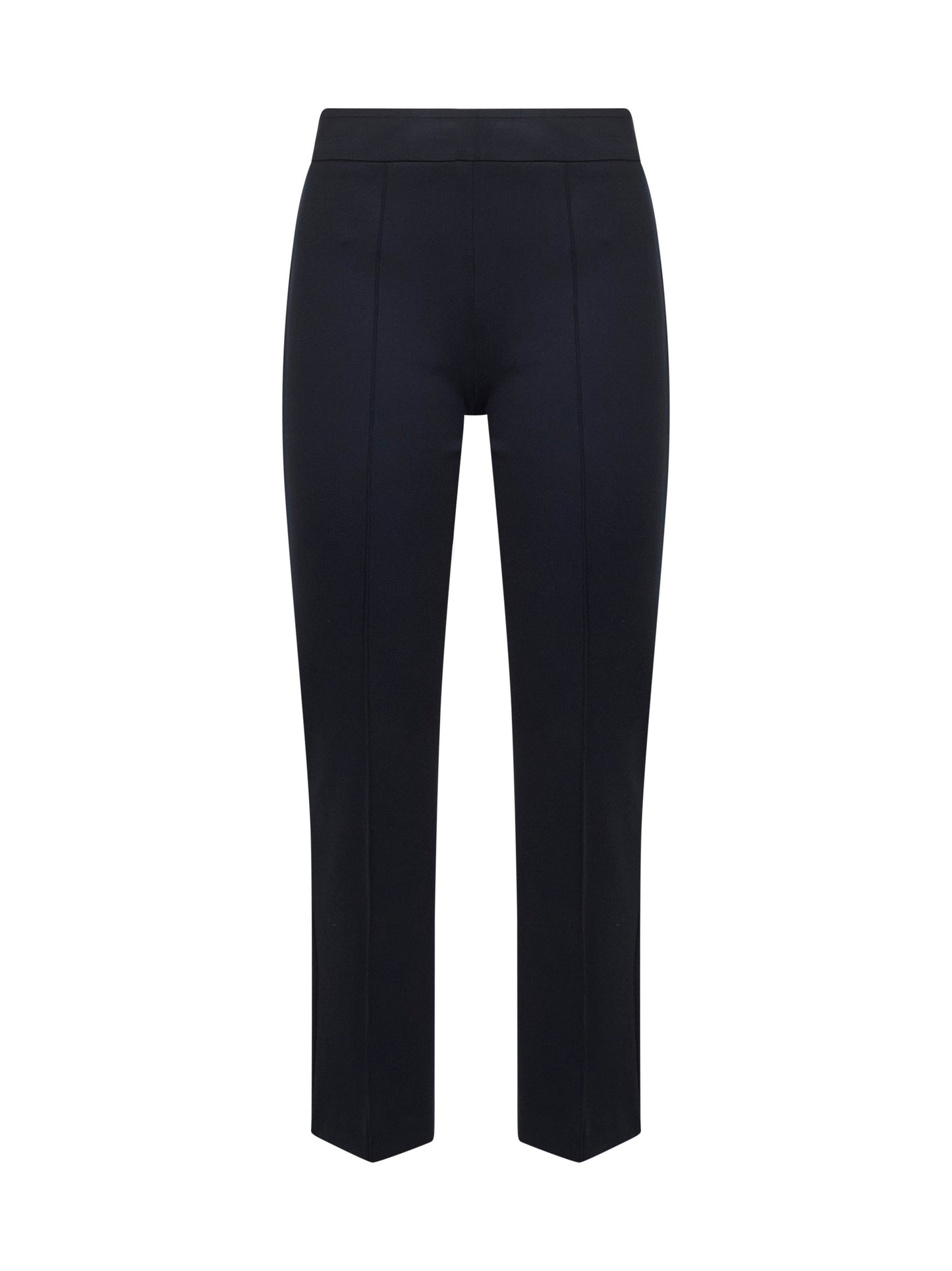 Blue Stretch Jersey Trumpet Trousers