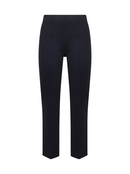 Blue Stretch Jersey Trumpet Trousers