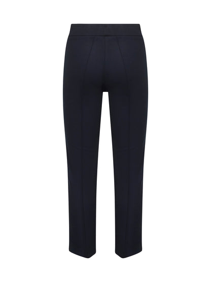 Blue Stretch Jersey Trumpet Trousers