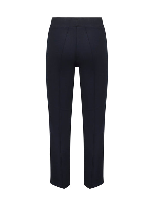 Blue Stretch Jersey Trumpet Trousers