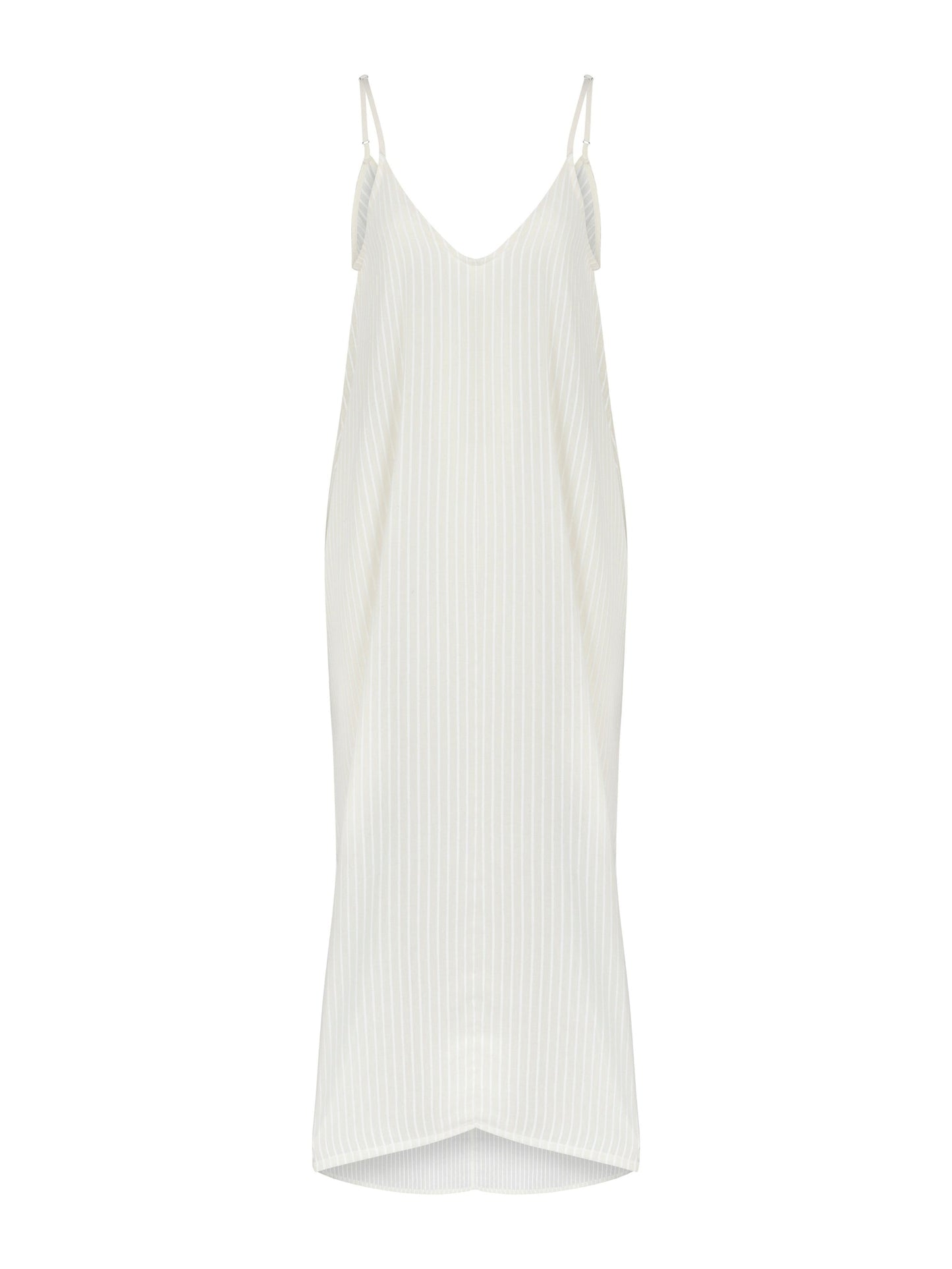 Yaz Dress - White Stripes