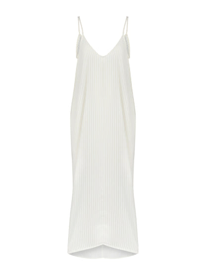 Yaz Dress - White Stripes
