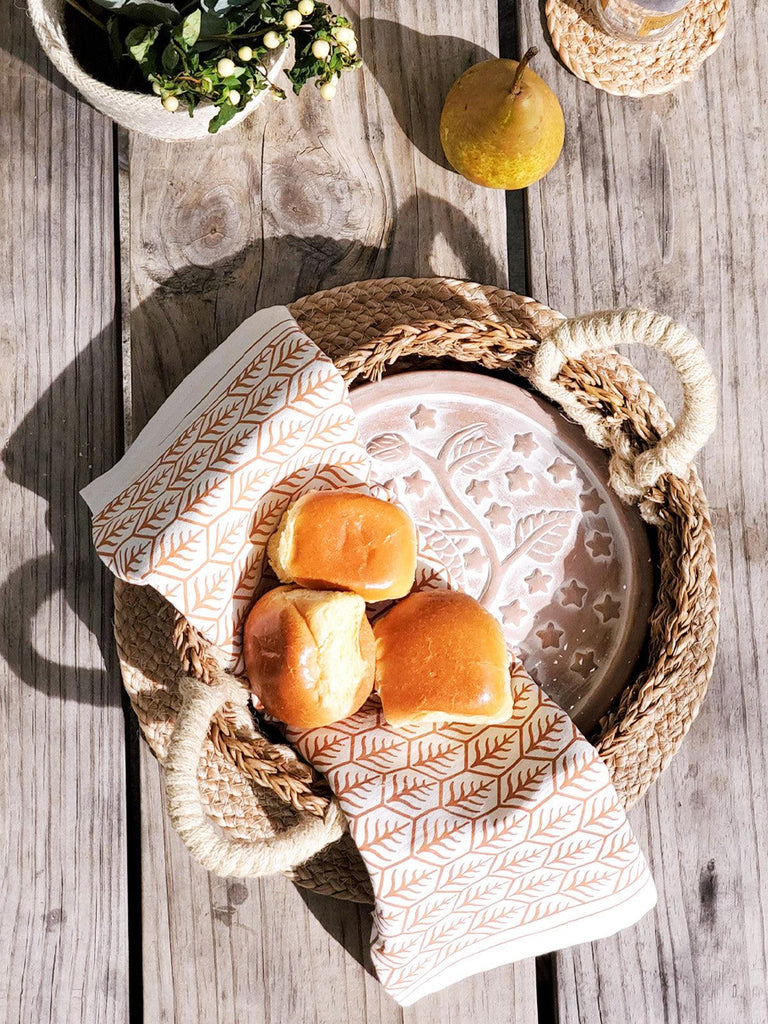 Bread Warmer & Basket Gift Set with Tea Towel - Owl Round by KORISSA - Ladiesse