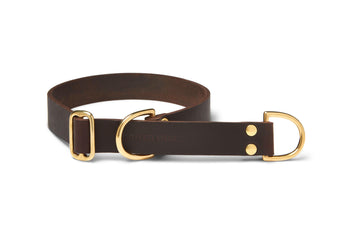 Butter Leather Retriever Dog Collar - Classic Brown by Molly And Stitch US - Ladiesse