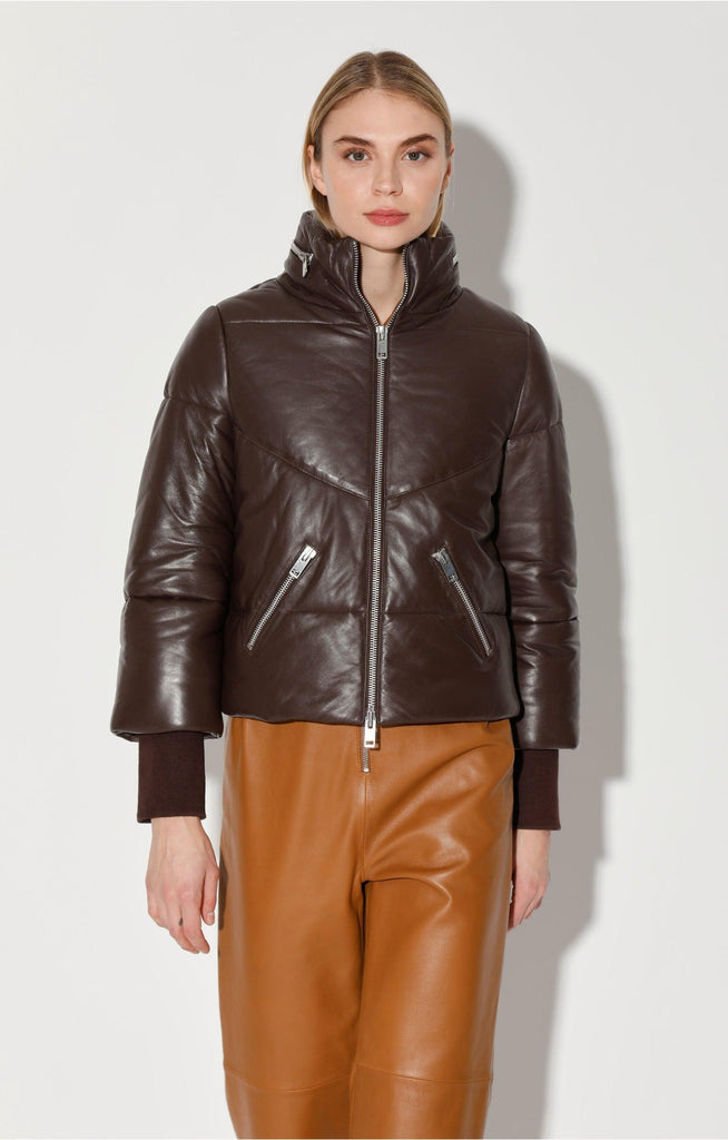 Edwina Jacket, Mocha - Leather by Walter Baker - Ladiesse