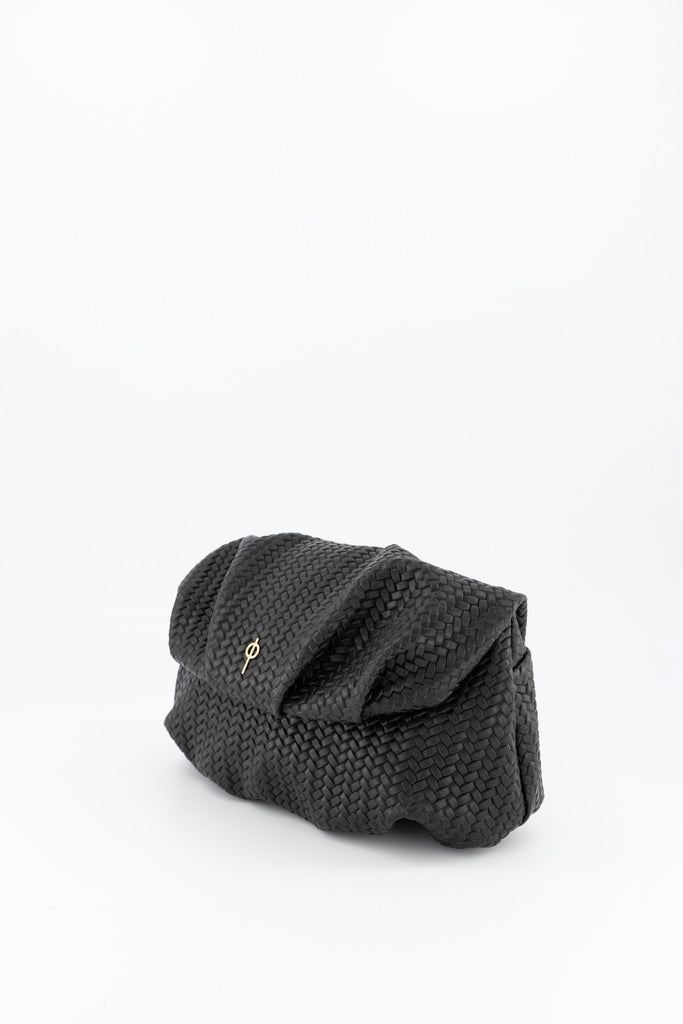 Leda Braid Handbag Black - Ladiesse