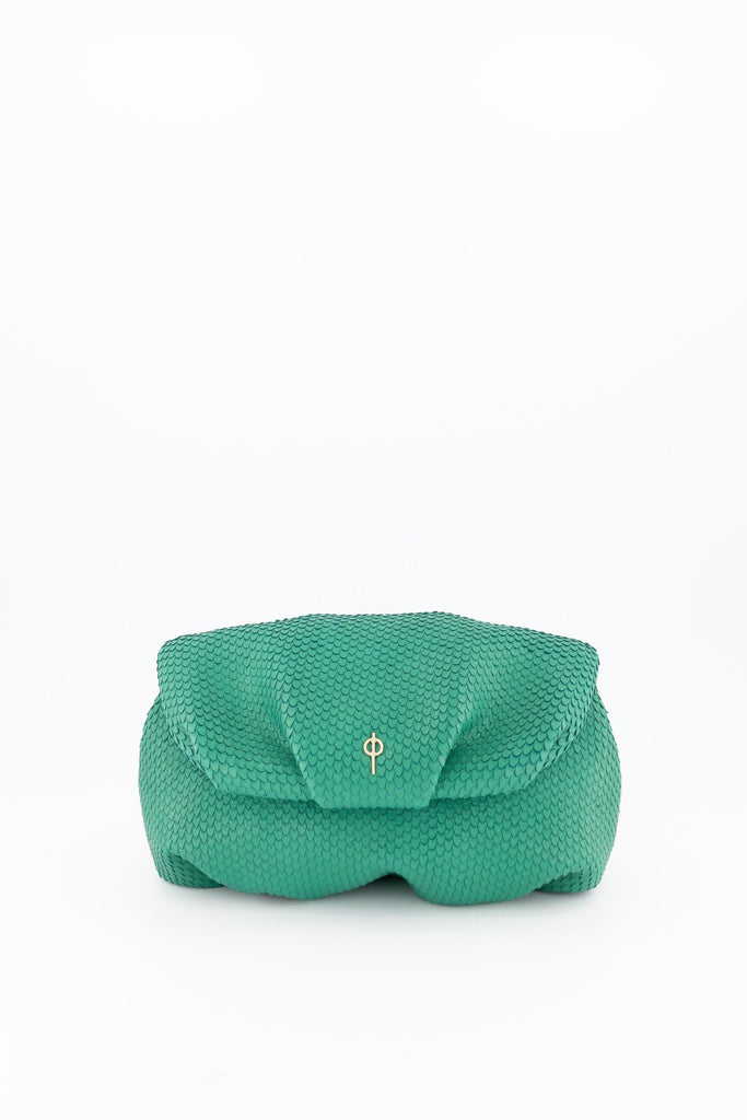 Leda Snake Handbag Green - Ladiesse
