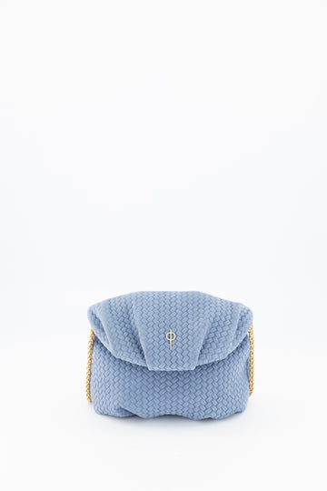 Mini Leda Braid Handbag Blue - Ladiesse