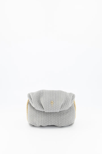 Mini Leda Braid Handbag Grey - Ladiesse