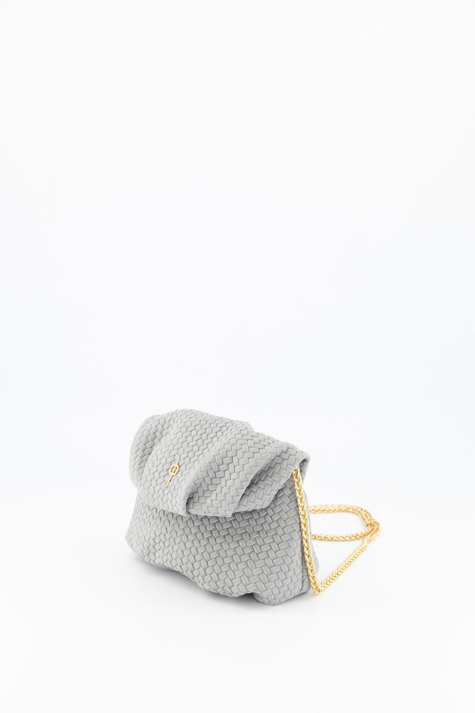 Mini Leda Braid Handbag Grey - Ladiesse