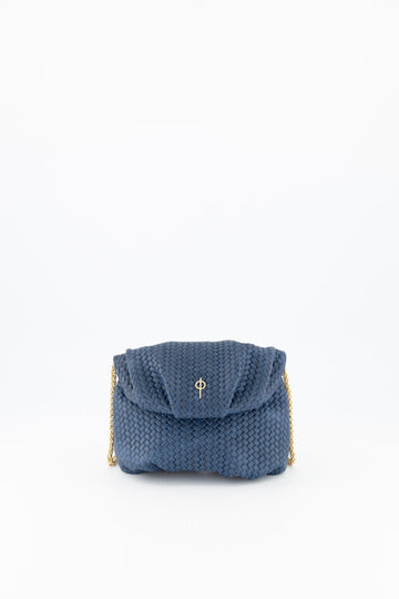 Mini Leda Braid Handbag Navy - Ladiesse