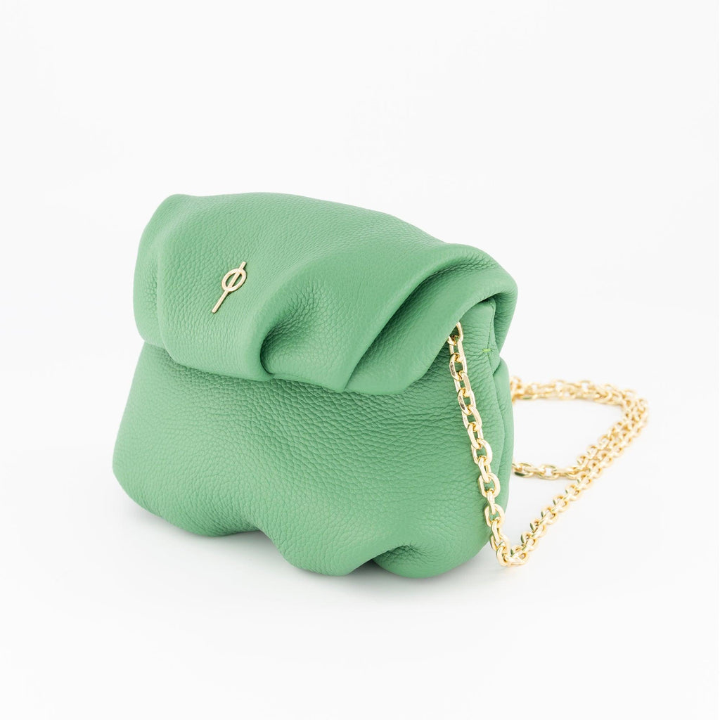 Mini Leda Floater Handbag Green - Ladiesse