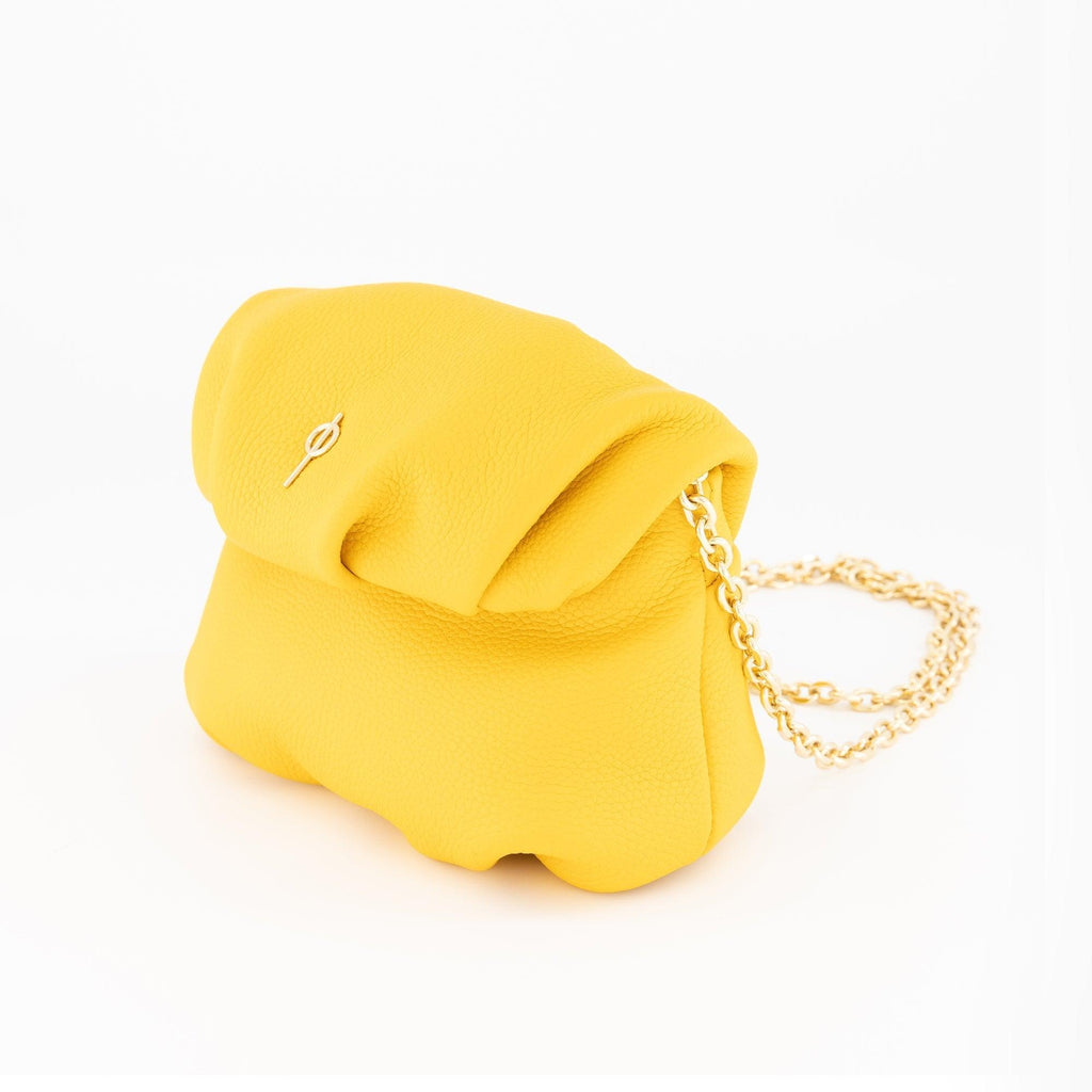Mini Leda Floater Handbag Yellow - Ladiesse