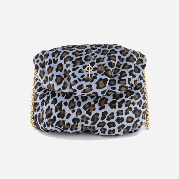 Mini Leda Handbag Leopard Blue - Ladiesse