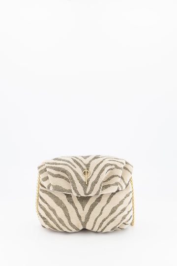 Mini Leda Handbag Zebra Beige - Ladiesse