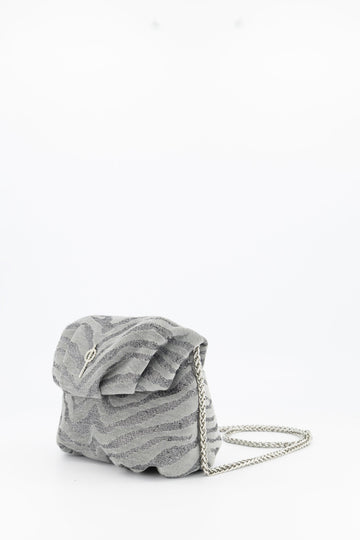 Mini Leda Handbag Zebra Grey - Ladiesse