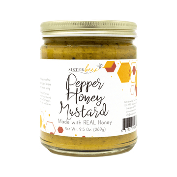 Pepper Honey Mustard - Made with REAL honey! by Sister Bees - Ladiesse