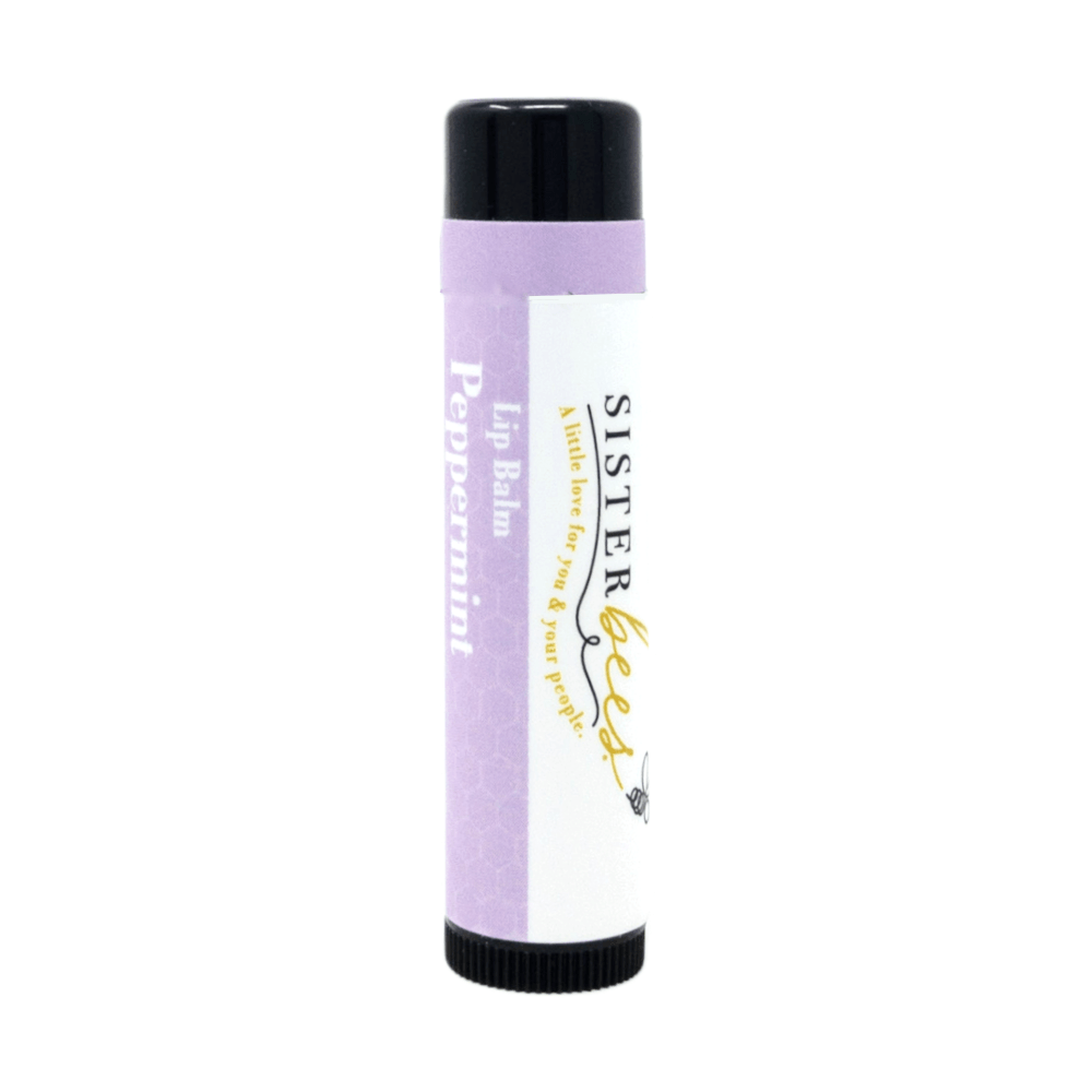 Peppermint All Natural Beeswax Lip Balm by Sister Bees - Ladiesse