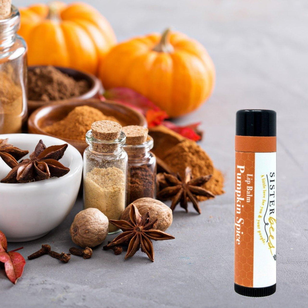 Pumpkin Spice All Natural Beeswax Lip Balm by Sister Bees - Ladiesse