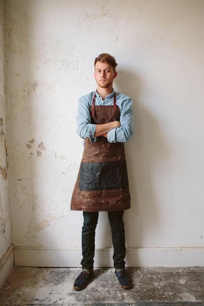 The Charles Waxed Canvas Apron by Sturdy Brothers - Ladiesse