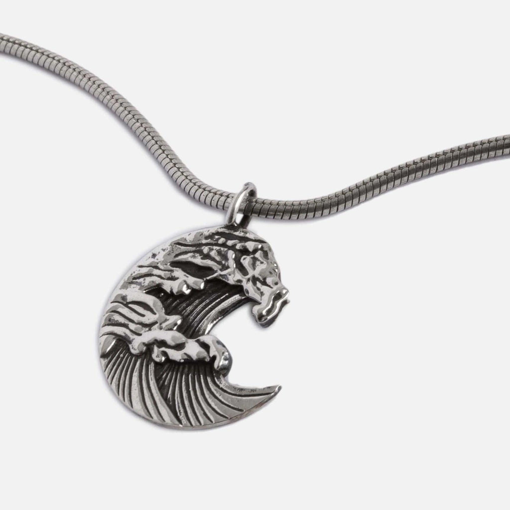 The Great Wave Serpent Necklace - Ladiesse