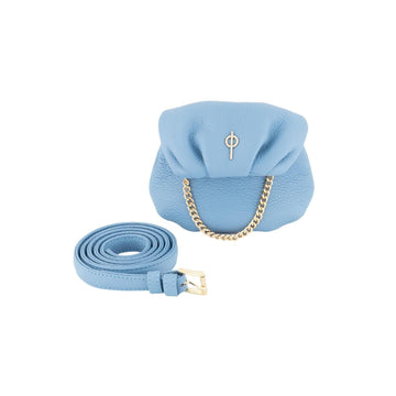 Tiny Floater Leda Handbag Blue - Ladiesse
